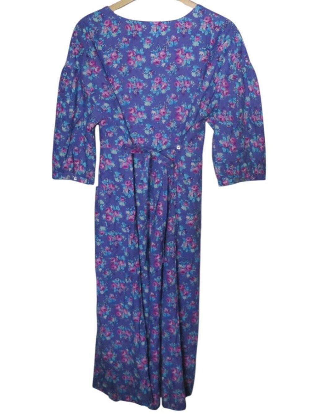 April Cornell Lizzy's Bouquet Dress in Dark Periwinkle Size M - Picture 6 of 10